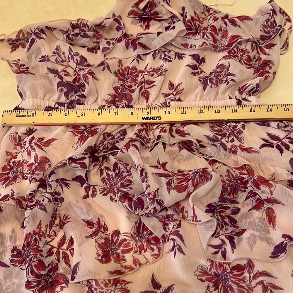 Express halter layered dress.  Floral.  Size L - Picture 10 of 11